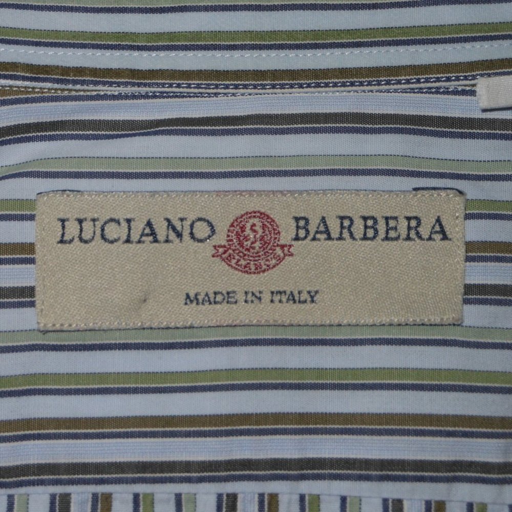 Luciano barbera made in Italy men's dress shirt.